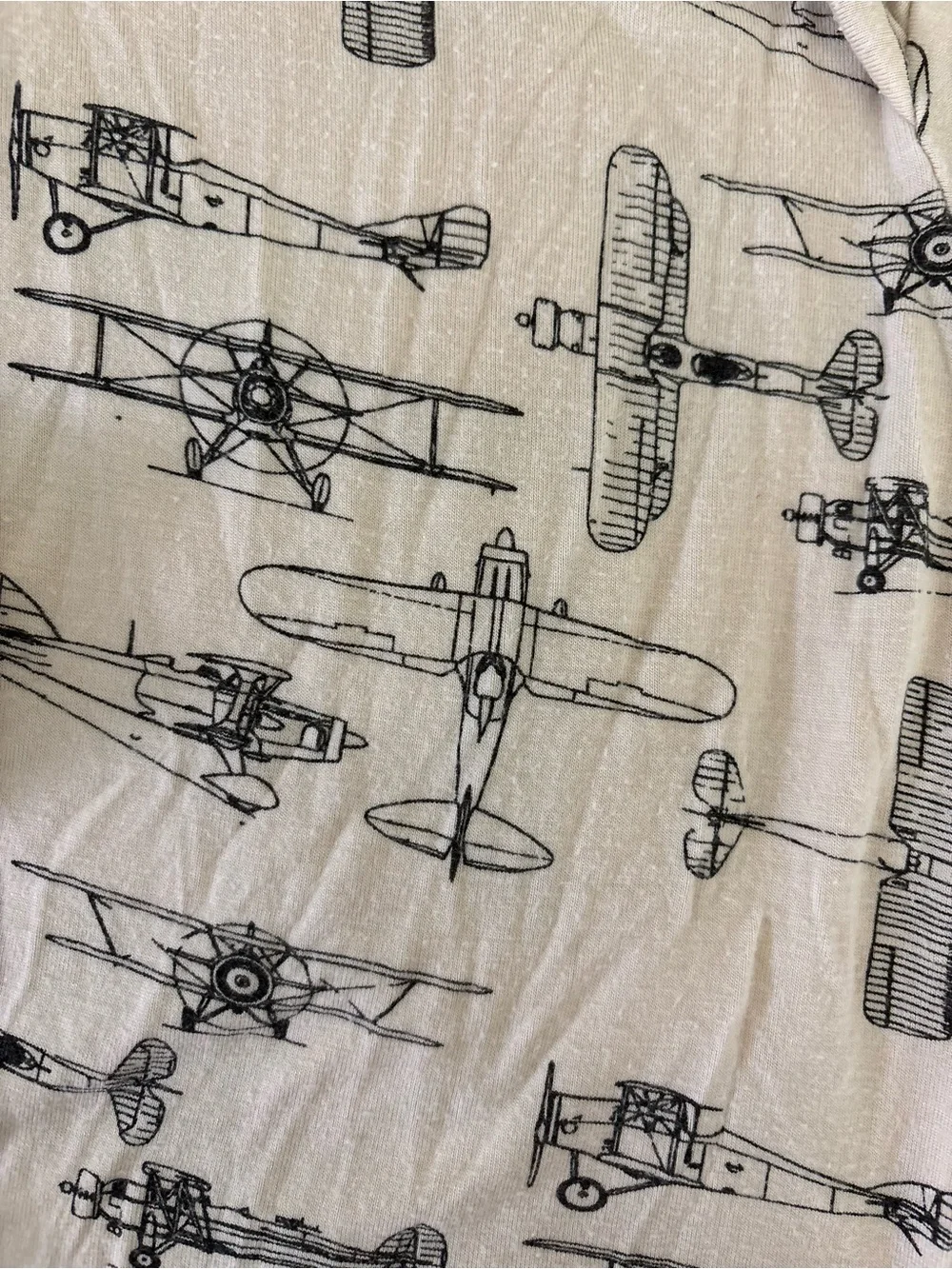 Kate Quinn Neutral Airplane Bundle of Onesie & Sleep Bag
